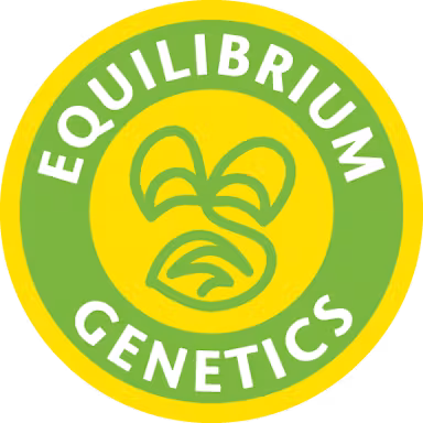 Equilibrium genetics green circle logo